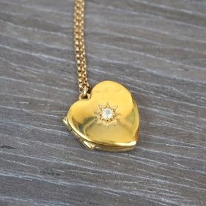 Leah Alexandra Gold Heart Locket